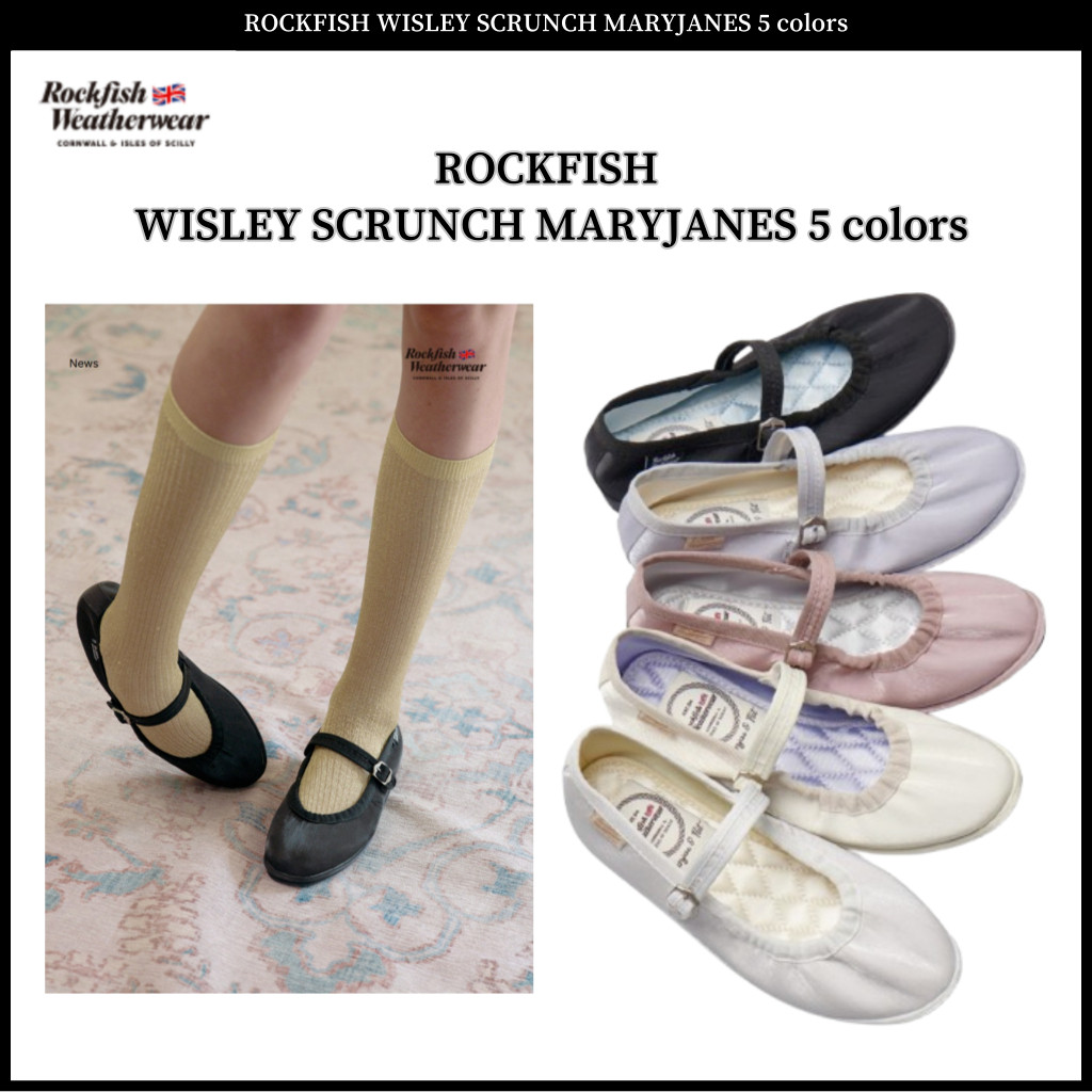 ♞Rockfish Weatherwear WISLEY SCRUNCH MARYJANES 5 สี FVB