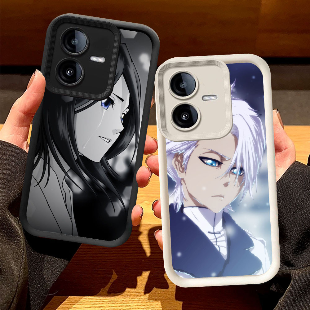 O-68 เคสฟอกขาวสําหรับ VIVO Y22 Y22s Y15s Y35 Y15a 5G สีดําและสีขาว