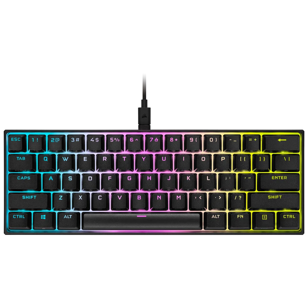 CORSAIR ( คีย์บอร์ดเกมมิ่งไซส์ 60 ) GAMING รุ่น K65 RGB MINI CHERRY MX SW RGB WARRANTY 2Y