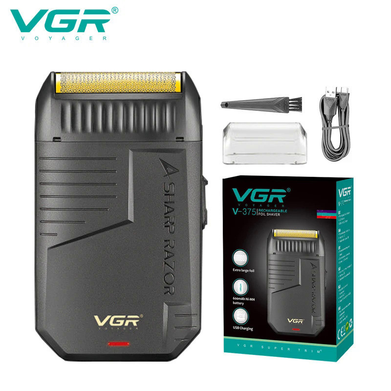 VGR Shaver Professional Shaver Safety Razor Electric Hair Trimmer Rechargeable Trimmer Portable Sha
