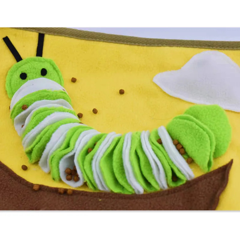 ในสต็อก 2022 สัตว์เลี้ยงสุนัข Caterpillar Sniffing ของเล่นเสื่อ Decompression ปริศนา Interactive Pla