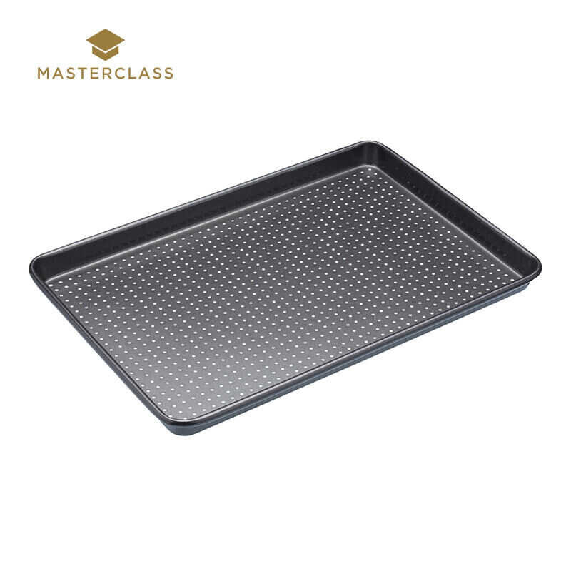 Masterclass Crusty Bake Bake Bakeware แผ่นบิสกิต / แผ่นเตาอบ Perforated เพื