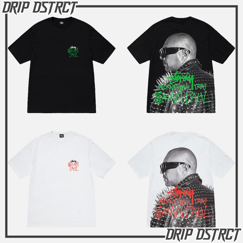 ♞,เสื้อยืด Stussy x Sean Paul jh KXS