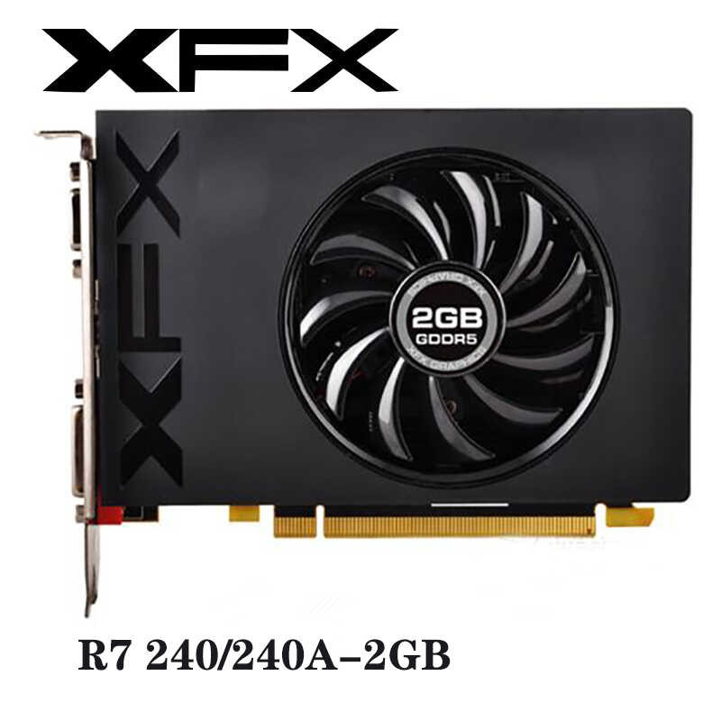 Radeon d XFX R7 240A การ์ดจอ 2GB GPU สำหรับ AMD Radeon R7240A GDDR5 128 บิตกรา