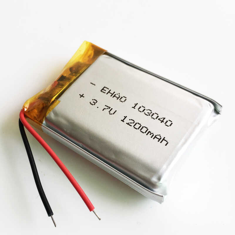 Δ 10 ชิ้น 3.7V 1200Mah Li-Polymer แบตเตอรี่แบบชาร์จไฟได้ 103040 สำ