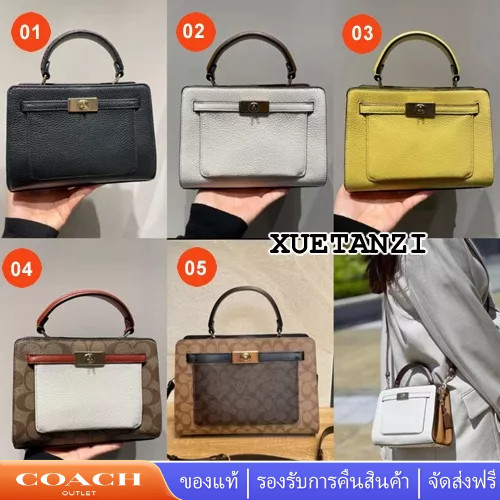 ♞COACH c8687 c8319 c8320 c8318 c8688 MINI Lane หญิงกระเป๋าถือ กระเป๋าสะพายไหล่ เล็ก หนังแท้ eyru