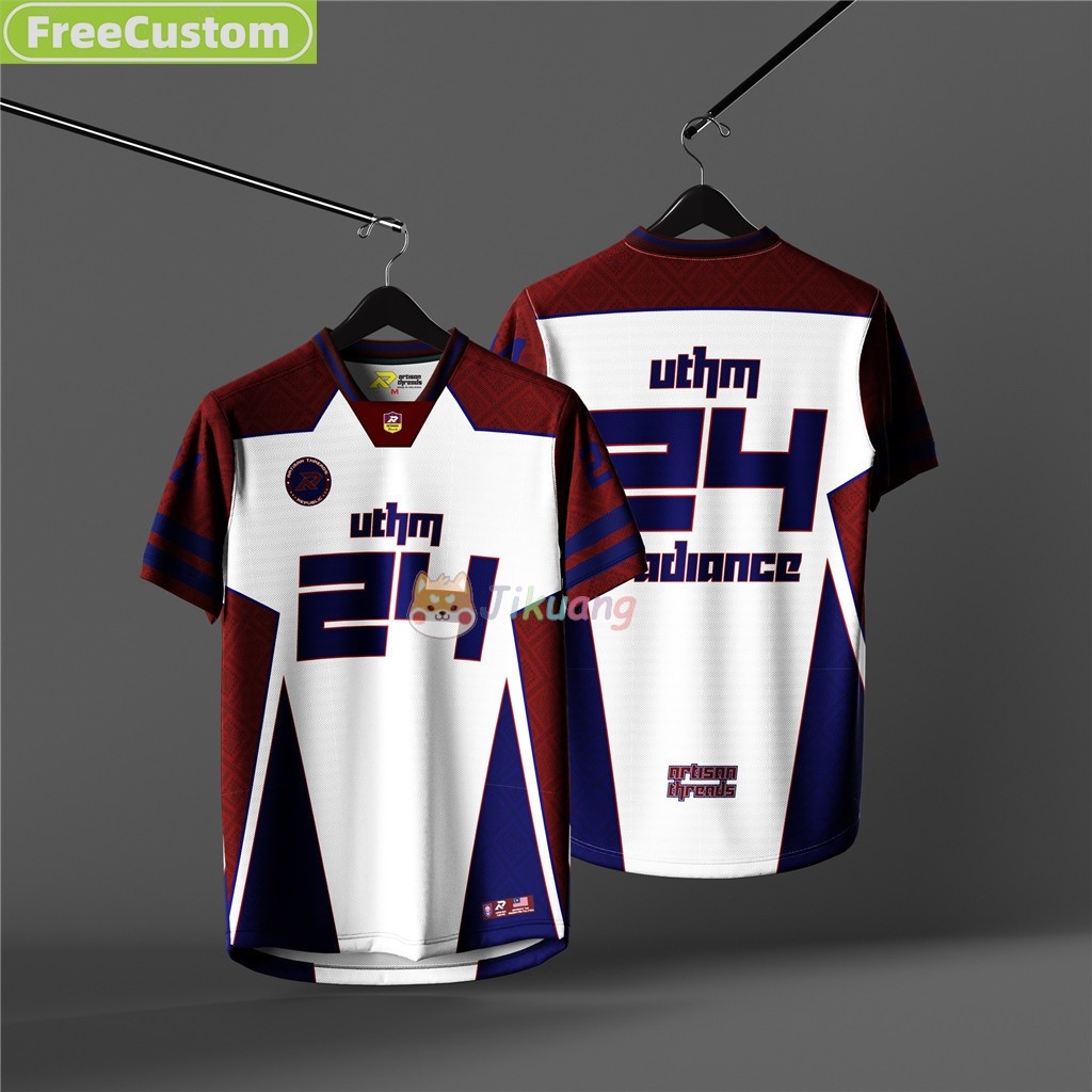 ฟรีที่กําหนดเองชื่อและหมายเลข LYCRA ขนาดใหญ่ NFL Streetwear Jersey - EDISI NFL 2025 มาเลเซียทีม Jers