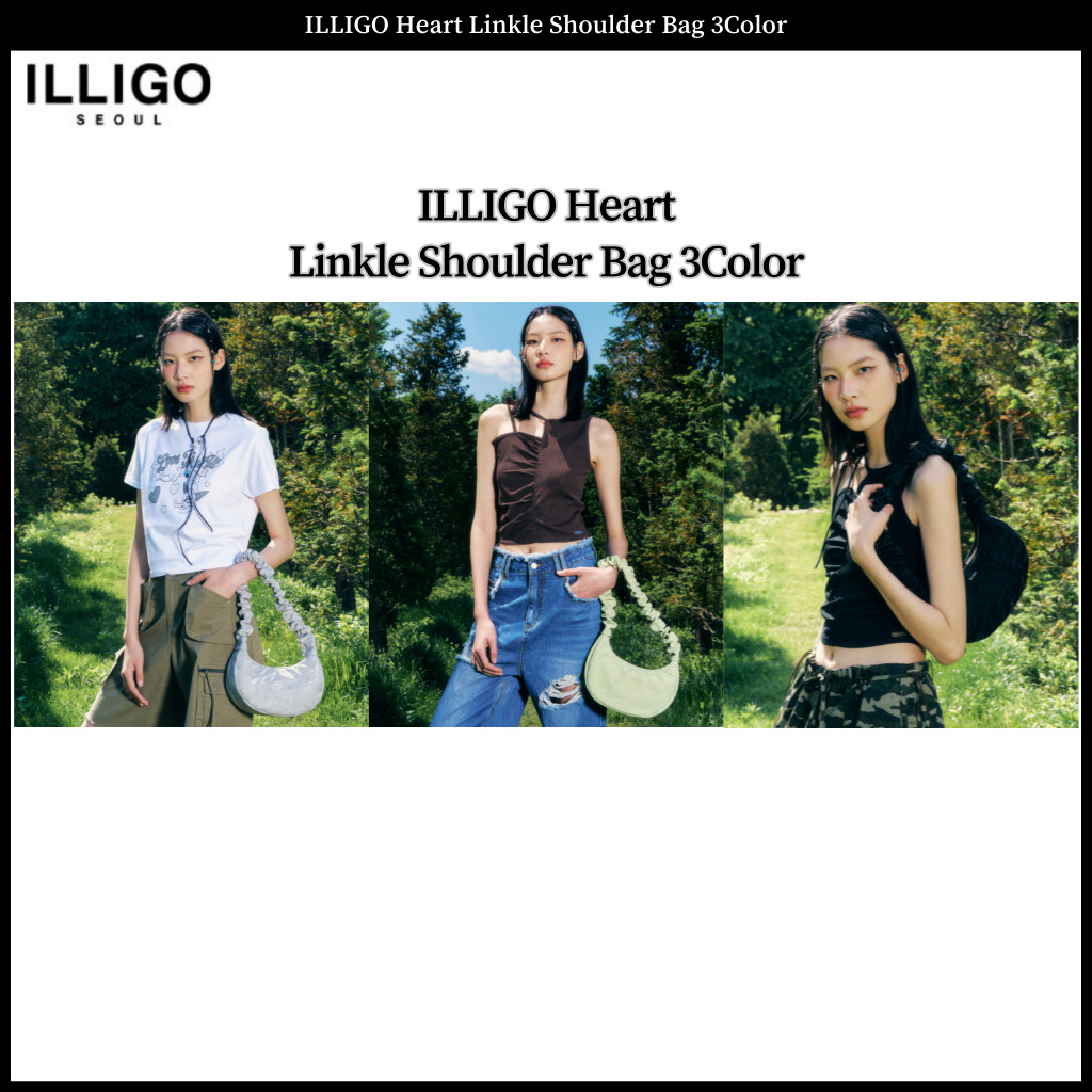 ♞Illigo Heart Linkle กระเป ๋ าสะพาย 3 สี FVB