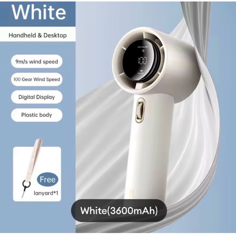 Jisulife FA53 Handheld Fan Pro1 (ABS version) พัดลมพกพา 3600mAh  แท้100% พรีเมี่ยมการไฟฟ้า