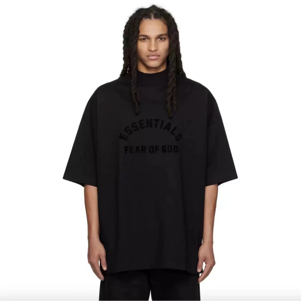 ใหม่ เสื้อยืดแขนสั้น พิมพ์ลาย FEAR OF GOD ESSENTIALS Season 9 แฟชั่น 2023