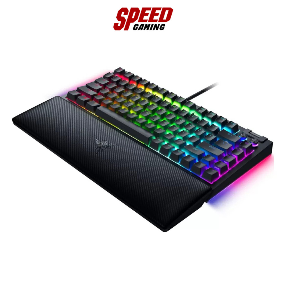 RAZER BLACKWIDOW V4 75% GAMING KEYBOARD (คีย์บอร์ด) ORANGE SWITCH / Mechanical Switches (Tactile) /