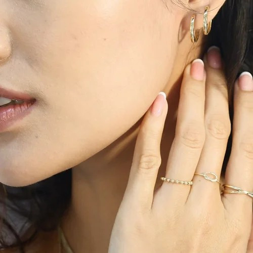 Grace Fine Jewelry แหวนทองแท้ 9K Plain Infinity