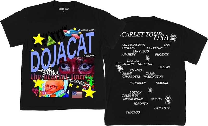 เสื้อยืด Unisex-Adult The Scarlet Tour Merch Date Back Meme