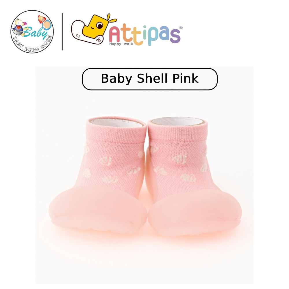 Attipas Baby Shoes Baby Shell Pink BABY HERO STORE