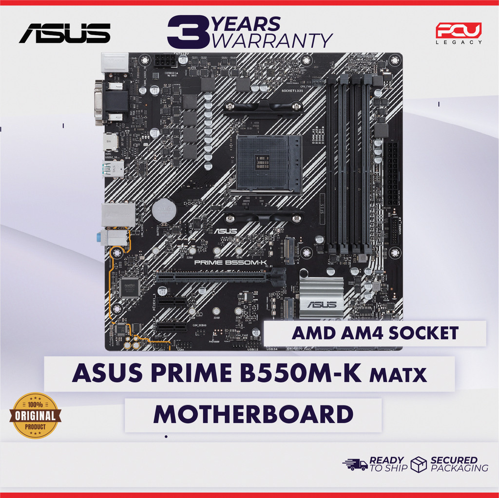 ASUS PRIME B550M-K MATX AM4 MOTHERBOARD