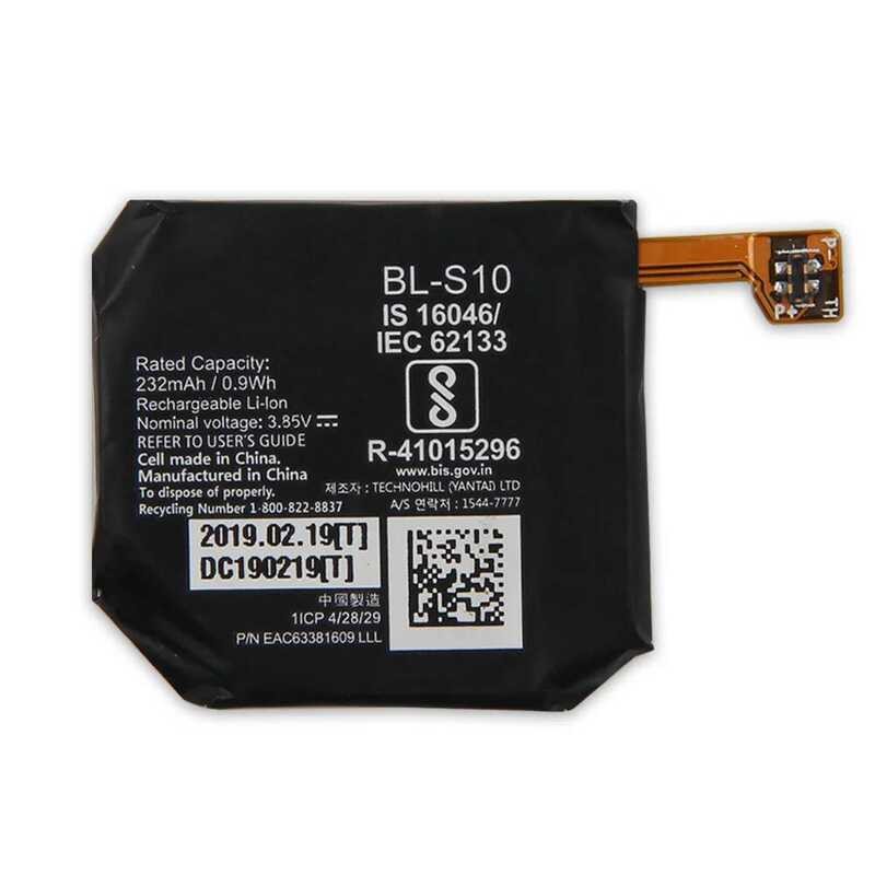 ▥ เปลี่ยนแบตเตอรี่ Bl-S10 232Mah สําหรับ LG Watch W7 W315 แบตเตอรี่คุณภาพสูงพร้อมเครื่องมือ