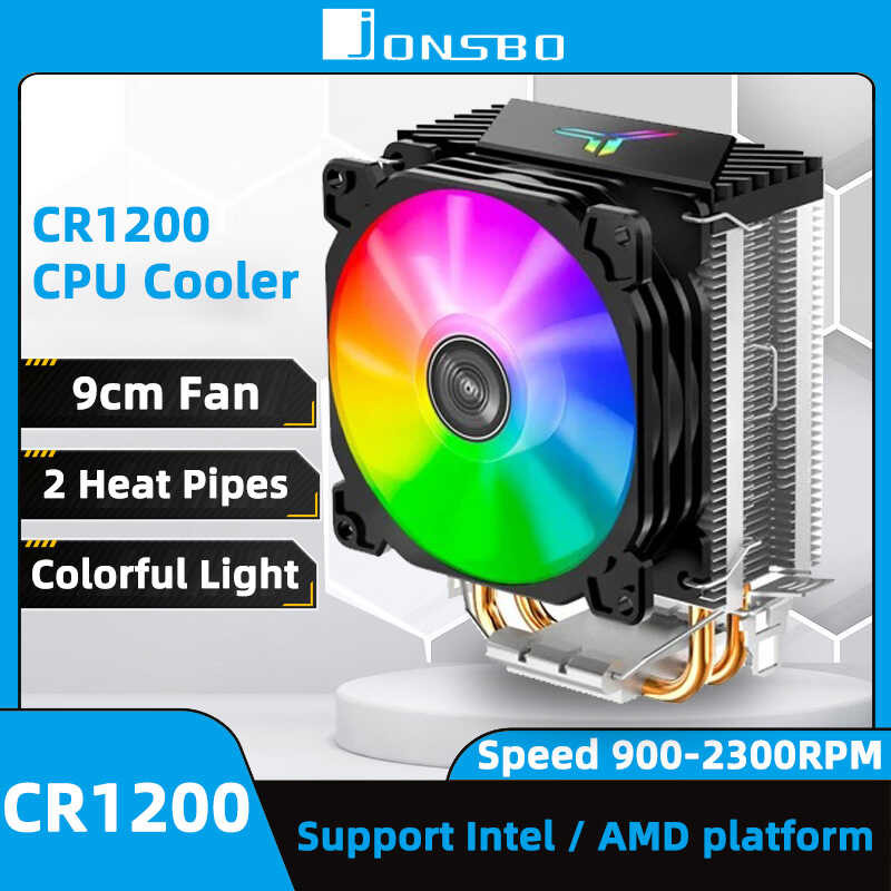 JONSBO CR1200 b ซีพียูหม้อน้ำ 2 ท่อความร้อนทาวเวอร์โปรเซสเ