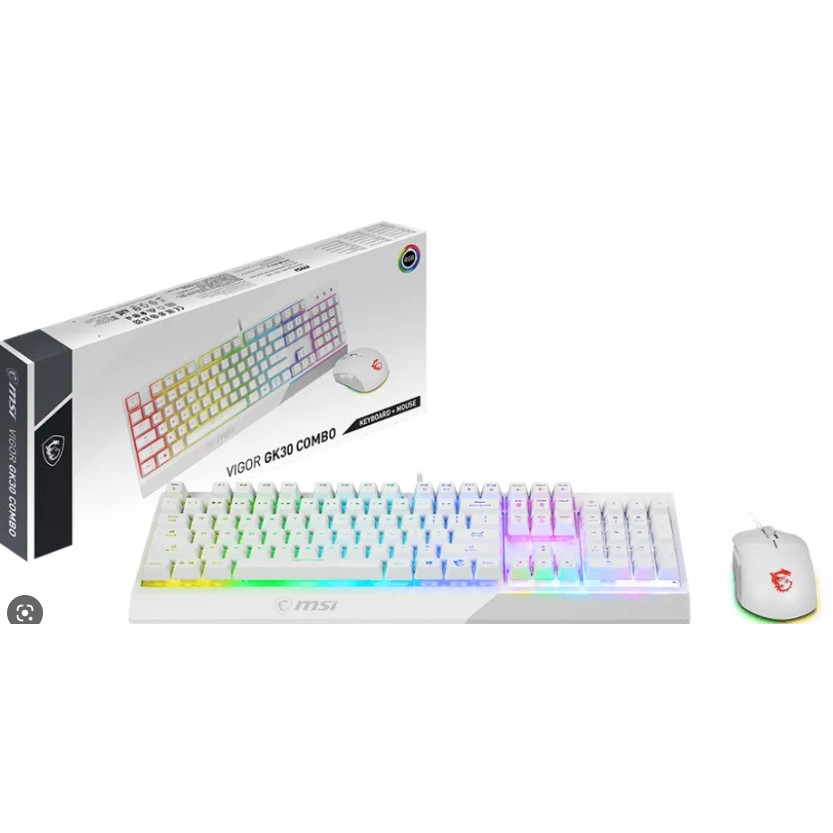 KEYBOARD & MOUSE (คีย์บอร์ดและเมาส์) MSI VIGOR GK30 COMBOประกัน 2 ปี *ของแท้ ประกันศูนย์