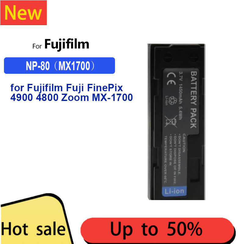 NP-80(MX1700)แบตเตอรี่ for Fujifilm Fuji FinePix 4900 4800 Zoom MX-1700 MX-2700 MX-2900 MX-4800 R-D1