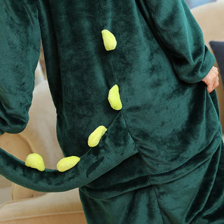 Unisex Kigurumi ไดโนเสาร์ Stitch Pikachu เสือการ์ตูน Flannel อะนิเมะคอสเพลย์เครื่องแต่งกายผู้หญิงผู้ชายชุดนอน Onesies ชุดนอนเด็กสําหรับคริสต์มาส