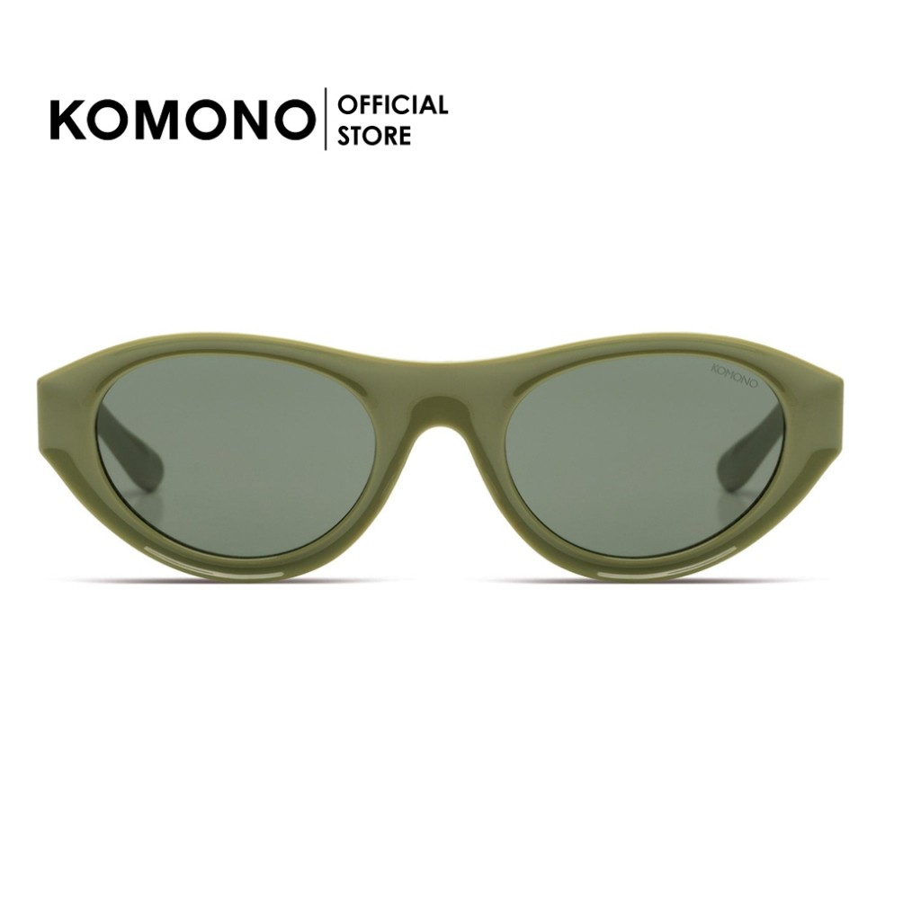 KOMONO Celeste Moss แว่นกันแดดทรงวงรี สีเขียว