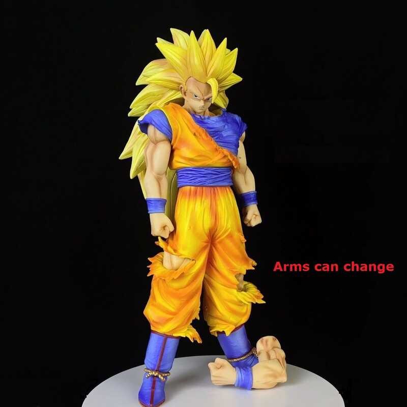 ◆ 32Cm มังกรบอล Z Goku ตุ๊กตา Ssj3 DBZ ซูเปอร์ Saiya 3 อะนิเมะหุ