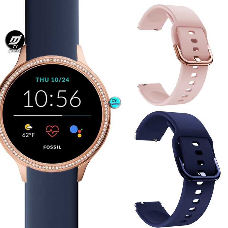 ในสต็อก Fossil Gen 5E 42 มม.ผู้หญิงสายนาฬิกาอัจฉริยะสายรัดข้อมือกีฬา Fossil Gen 5E 42 มม.สายนาฬิกาซิ