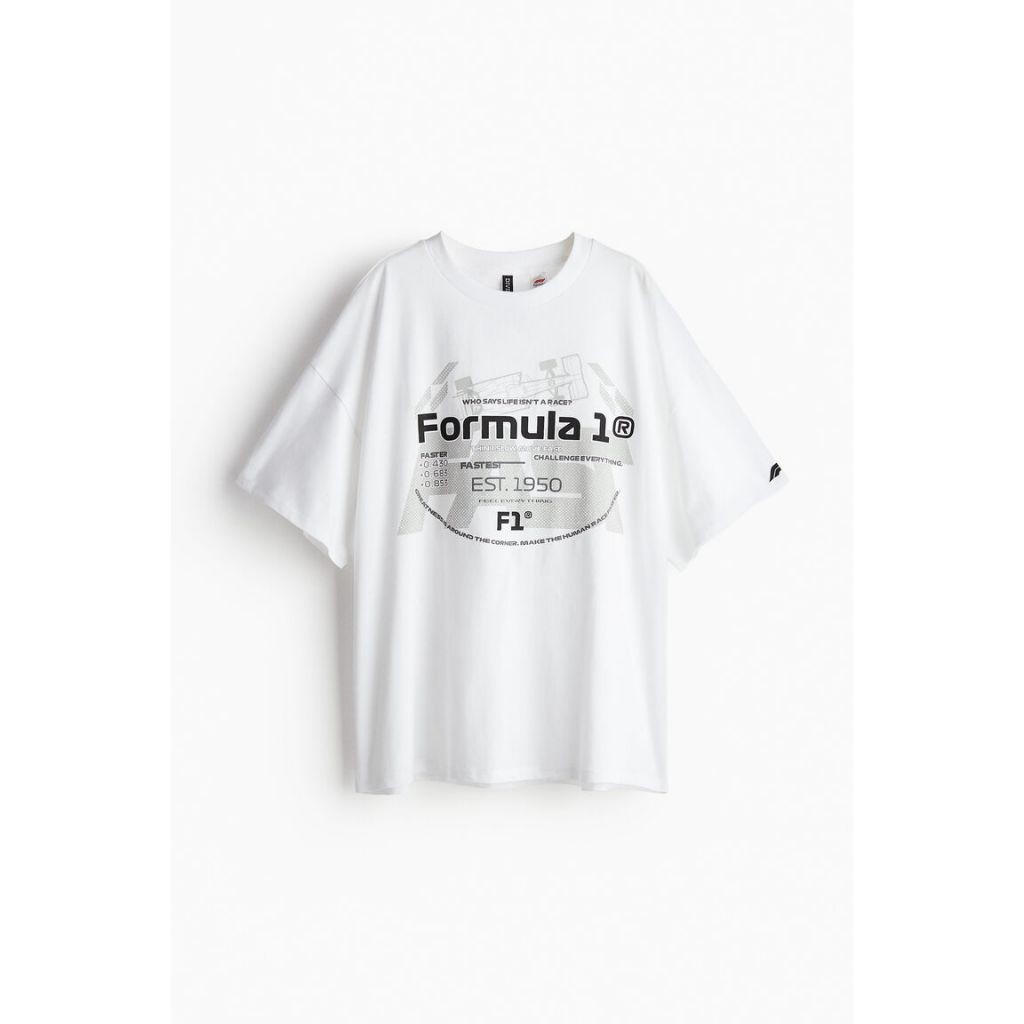♞H&M  Woman Oversized printed T-shirt 1227727_5 vbng