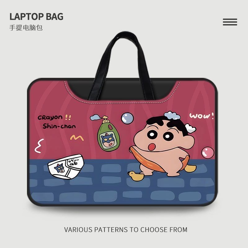 กระเป๋าแล็ปท็อป Crayon Shin-Chan Lenovo Shin-Chan air14 Huawei 13.3 Dell mac15.6นิ้วแท็บเล็ต11นิ้ว