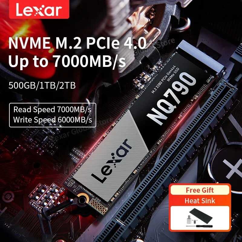 Lexar ssd 1 nvme m2 NQ790 SSD อินเตอร์เฟซโปรโตคอล PCI4.0x4 2TB 1TB เกมคว