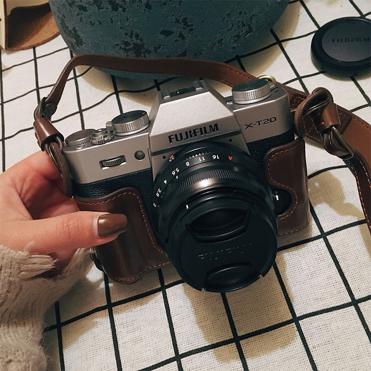 Fujifilm XT50 กระเป๋ากล้อง XT20 XT30 XA7 XA5 X100VI XT4 XS10 เคสหนังฐาน XS20