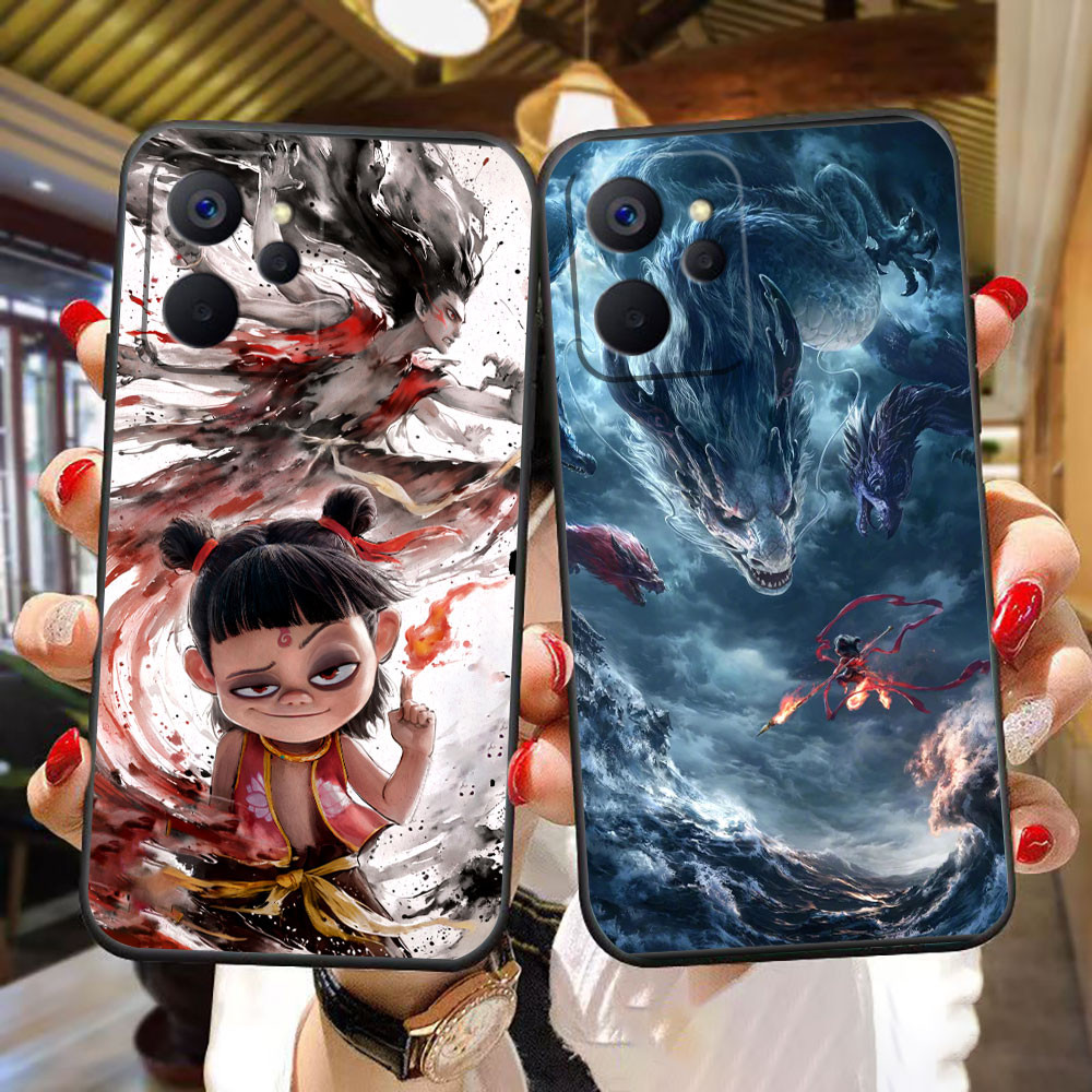 Hit Movie Nezha 2 ฝาครอบเคสโทรศัพท์สําหรับOPPO Realme 13 12 11 10 9 9I 8 8I 7 7I 6 5 5I 5S Pro Plus 