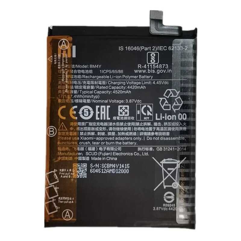 ▥ 2025 ปี 4520Mahแบตเตอรี่เดิมbm4yสําหรับxiaomi Poco F3 Redmi K40 Pro K40pro Mi 11Iแบตเตอรี่bat