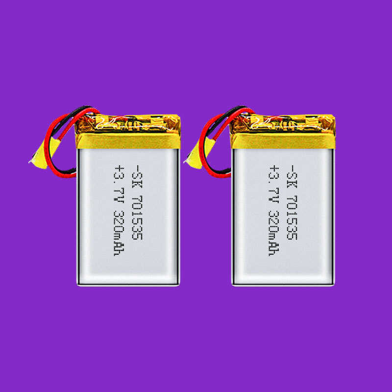 Δ 701535 3.7V 300Mah ลิเธียมโพลิเมอร์แบตเตอรี่แบบชาร์จไฟได