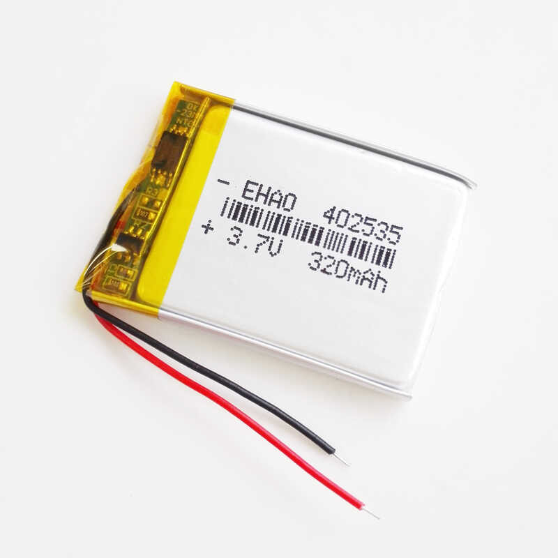 Δ 3 X 3.7V 320Mah Li-Polymer Lipo แบตเตอรี่แบบชาร์จไฟได้ 402535 สำหร