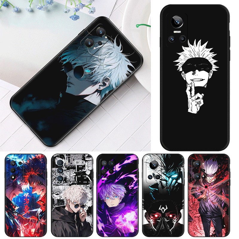 Realme Narzo 50 50a GT neo 3 Q3 Q3i GT2 Q5 pro 5G ความเข้ากันได้ TPU Soft Shell Case Gojo Satoru Jujutsu Kaisen