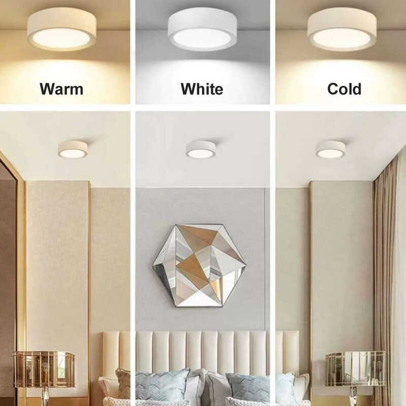 Vi 🍀 3-Color Remote Control Cabinet Lamp Dimming And Timing Off 3A Battery Bedroom Eye Protect