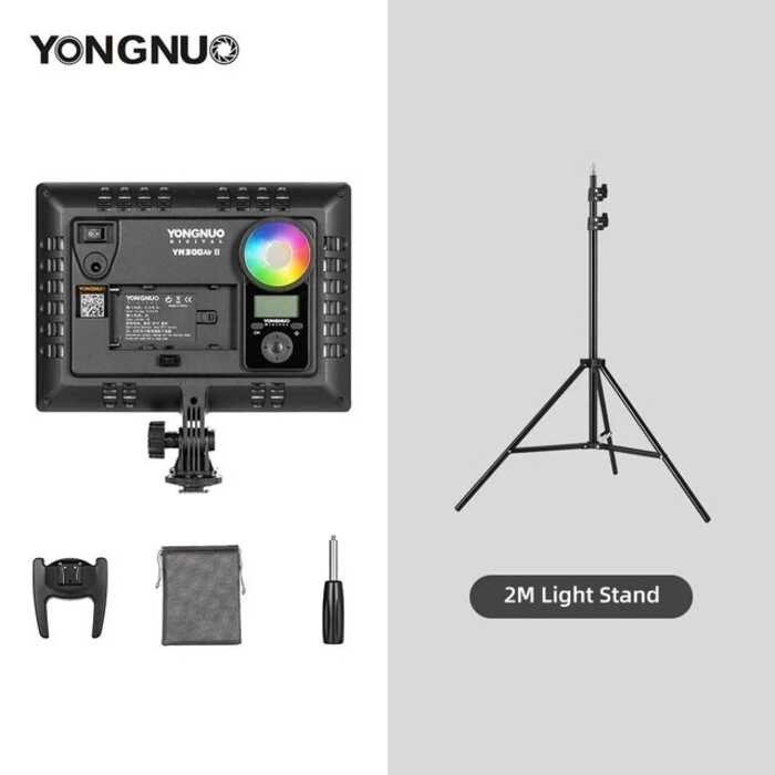 YONGNUO 🍀 Yn300air II RGB LED Camera Video Light,Optional Battery With Charger Kit Photography