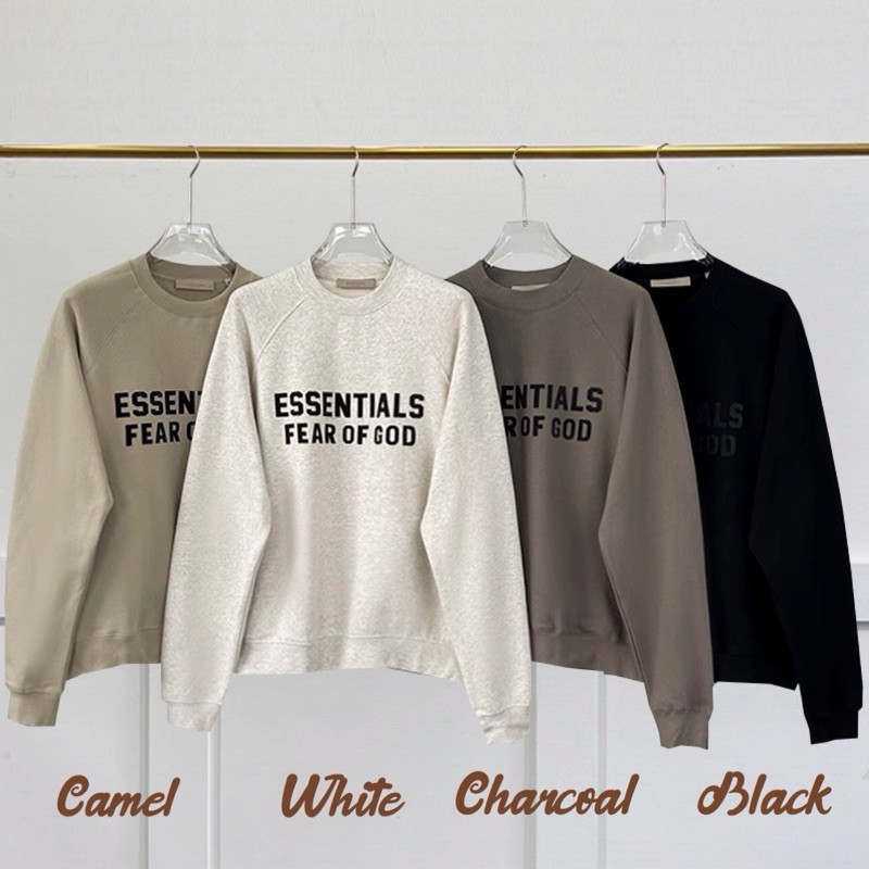 ♞FEAR OF GOD ESSENTIALS double-line round neck sweater edf