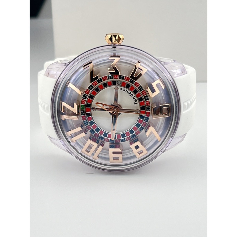 TENDENCE KINGDOME MenWhite Quartz Ref. TY023003 Watch Brand Casino series * roulette