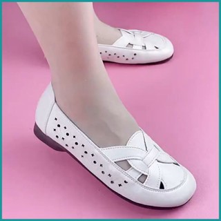 เตรียมพร้อมรองเท้าแตะผู้หญิง2024 ระบายอากาศดี ส้นแบนกันลื่น …