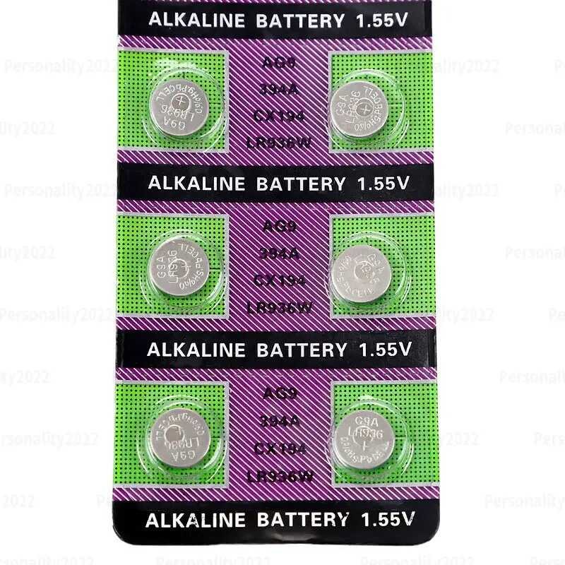 Δ 10-100 ชิ้น Ag9 Lr936 Sr936sw 394A 394 Sr936 194 L936f ปุ่มเซลล์ 1.55V เครื