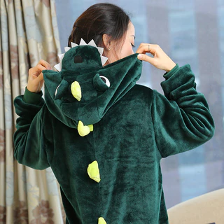 Unisex Kigurumi ไดโนเสาร์ Stitch Pikachu เสือการ์ตูน Flannel อะนิเมะคอสเพลย์เครื่องแต่งกายผู้หญิงผู้ชายชุดนอน Onesies ชุดนอนเด็กสําหรับคริสต์มาส