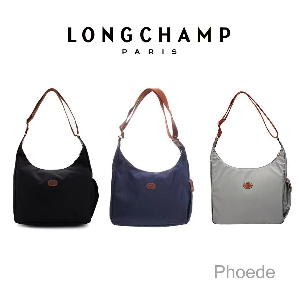 ♞,♘กระเป๋า Longchamp แท้ HOBO crossbody bag yutj