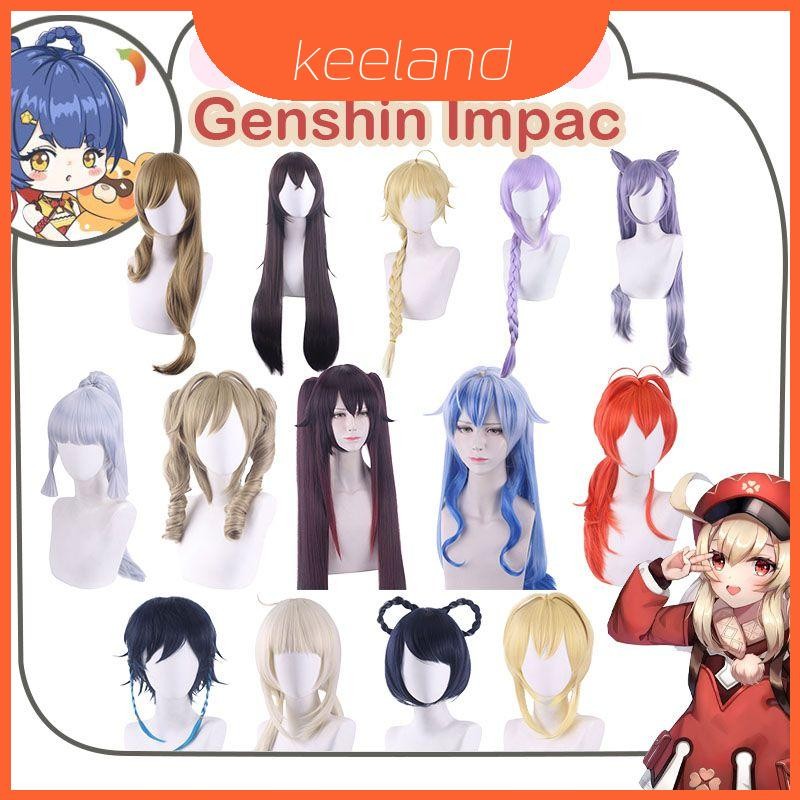 วิกผมหมวกปรับได้ cosplay Genshin Impact แบบ Venti และ Keqing
