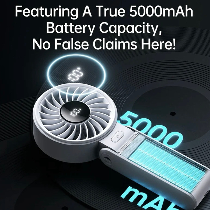 JISULIFE พัดลมมือถือ รุ่น Life 7 ความจุแบตเตอรี่ 5,000 mAH l iStudio By Copperwired