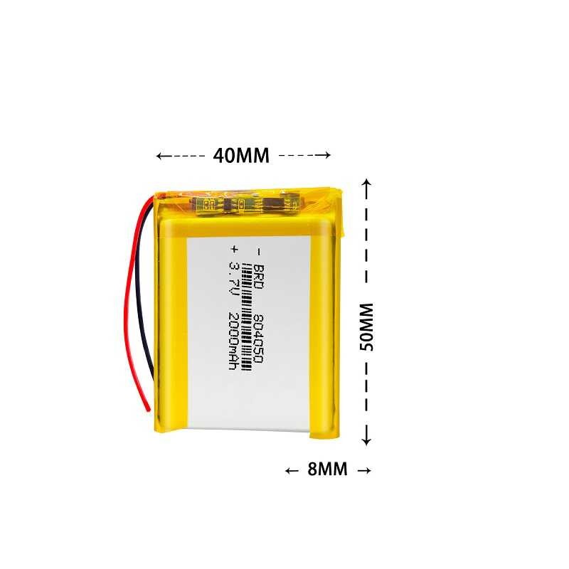 Δ คุณภาพดี 3.7V 2000Mah 804050 ลิเธียมไอออนโพลิเมอร์ / แบตเต