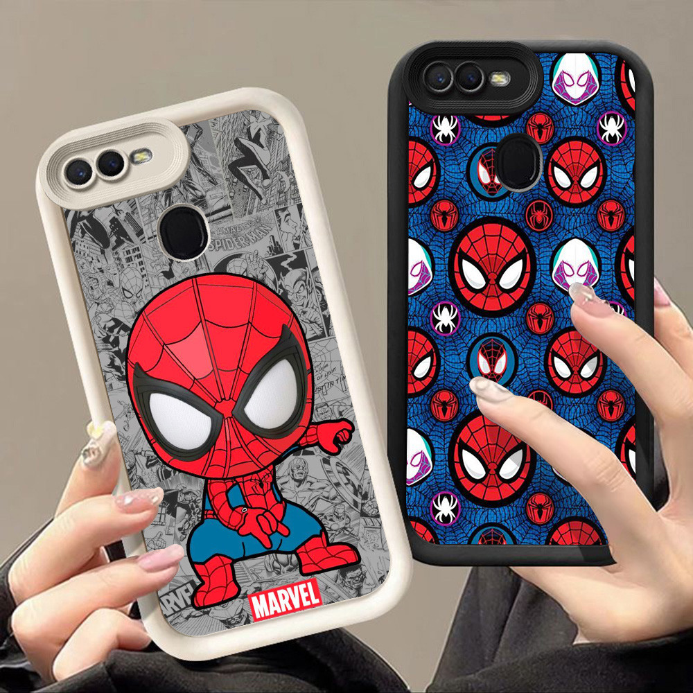 เคสสําหรับ OPPO Realme A12 A12s F7 C2 F9 C2s A5S A5 A1K A11K A12E A7 A3S Pro Q-27 Spiderman