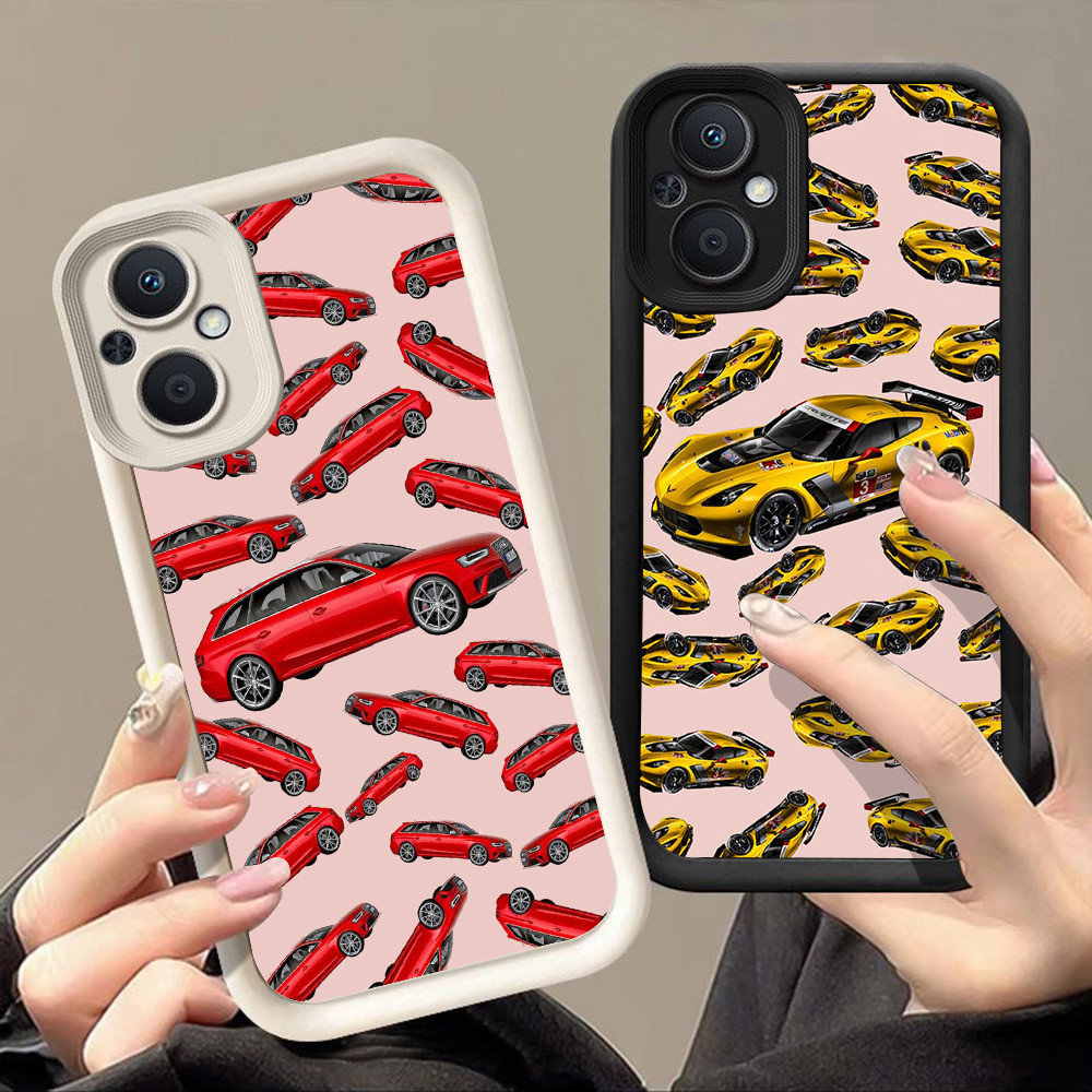 เคสสําหรับ OPPO Reno ค้นหา 8 7Z 7 X5 8Z Lite 5F 5G Q-73 การออกแบบรถยนต์