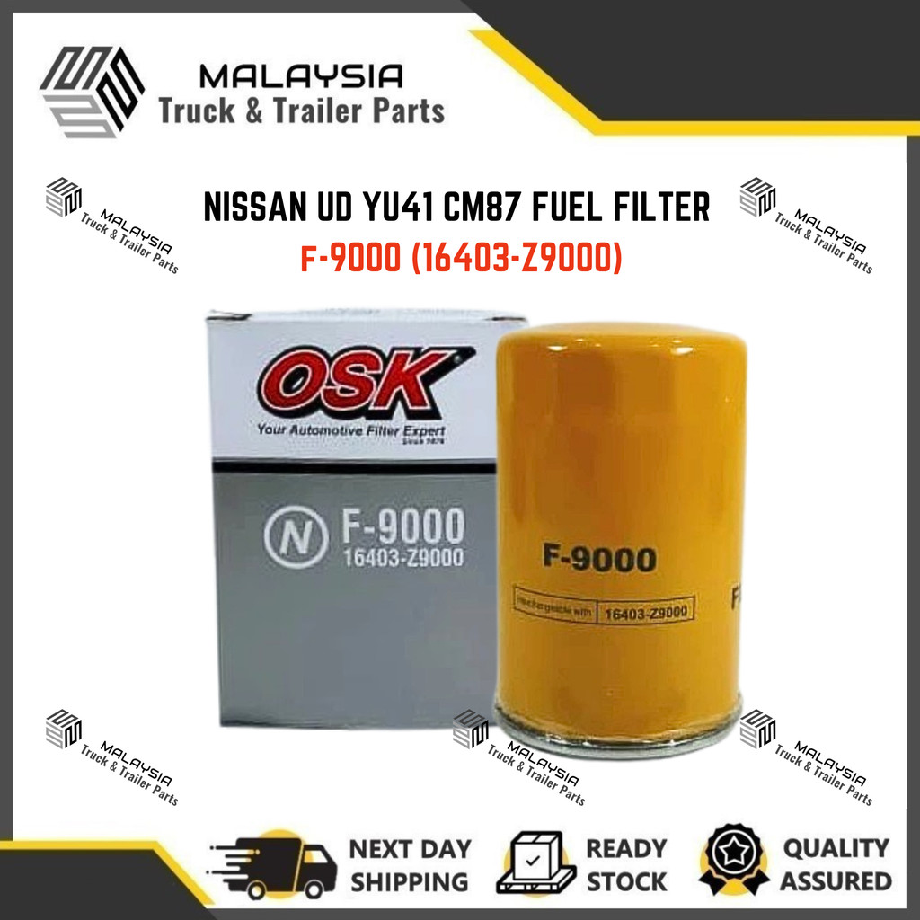 OSK F-9000 NISSAN YU41 CM87 CMB81 FUEL FILTER 16403-Z9000